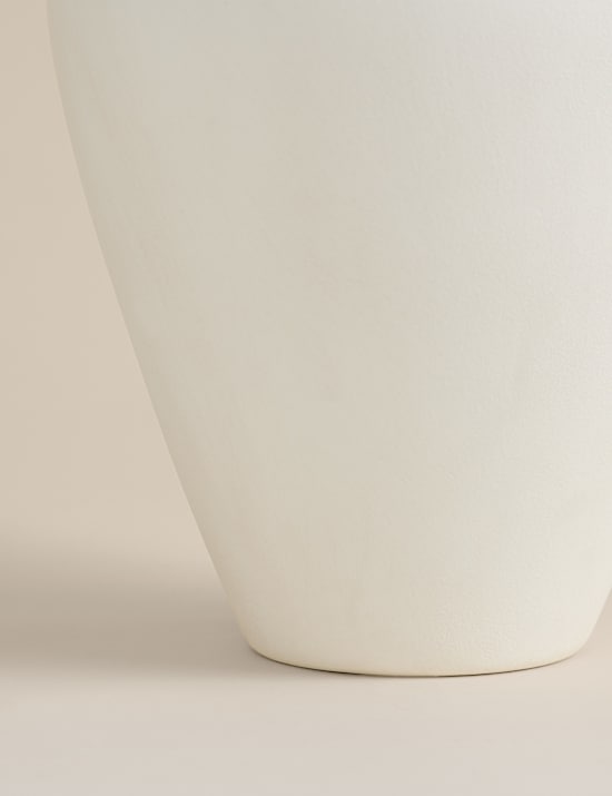 Large Twist Handle Ceramic Vase