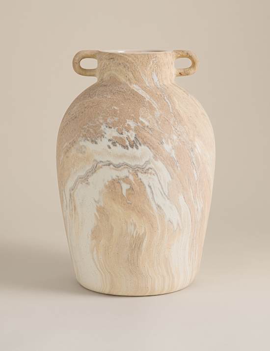 Marble Effect Ceramic Vase