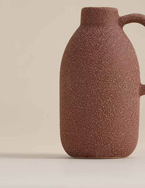 Set of 3 Ceramic Neutral Vases