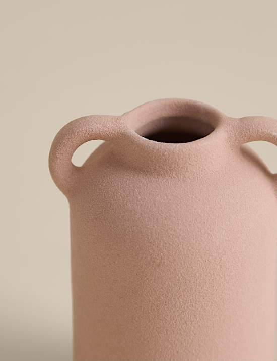 Set of 3 Ceramic Neutral Vases