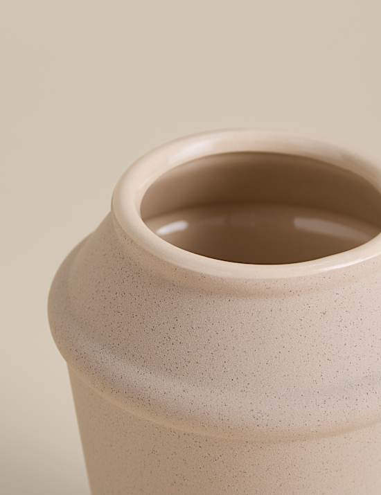 Angled Ceramic Vase