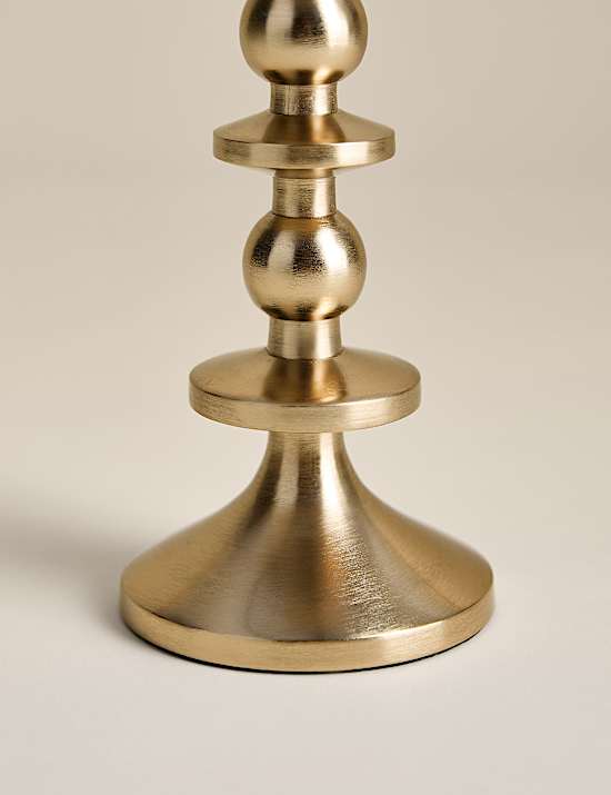 Bobble Metal Dinner Candle Holder