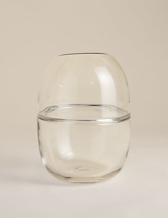 Medium Glass Round Band Vase