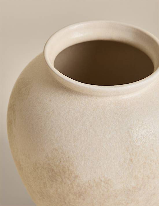 Large Rounded Ceramic Vase
