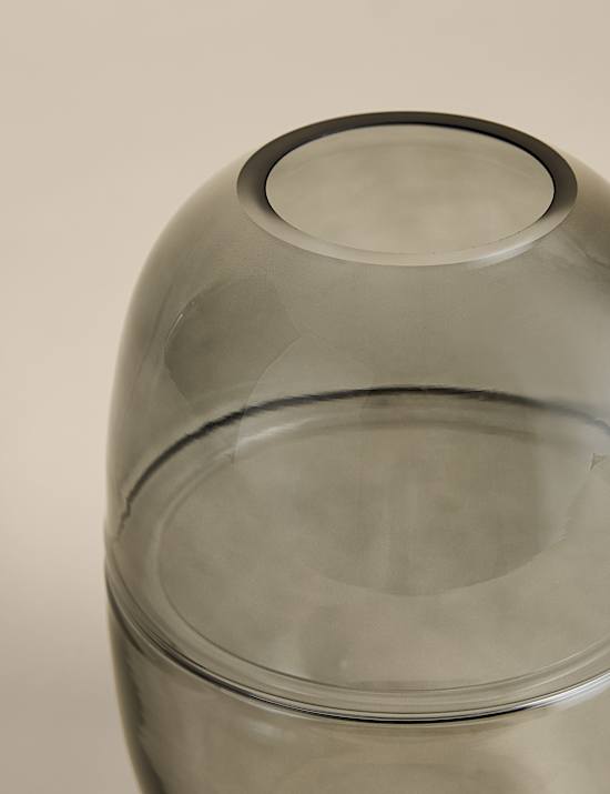 Medium Glass Oval Band Vase