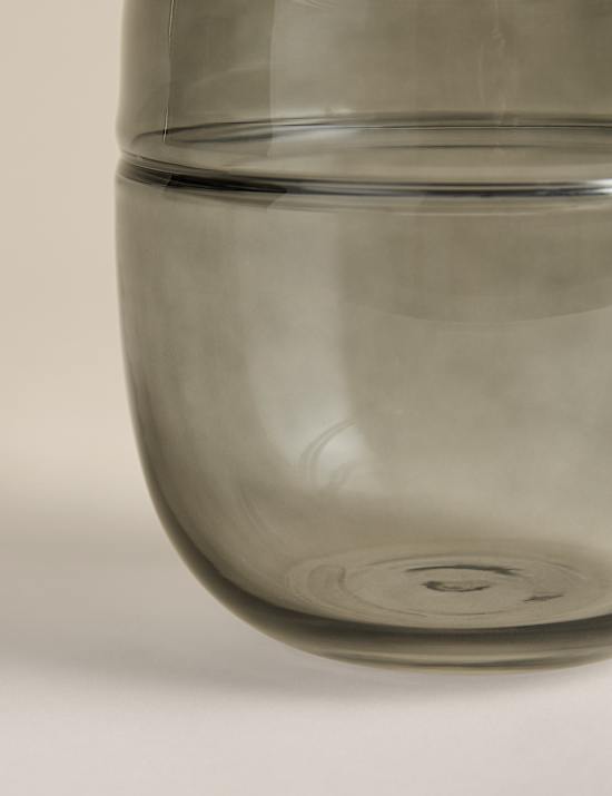 Medium Glass Oval Band Vase