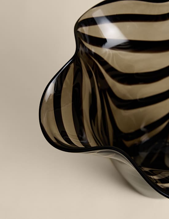 Swirl Confetti Glass Handkerchief Vase