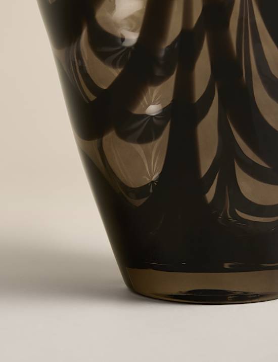 Swirl Confetti Glass Handkerchief Vase
