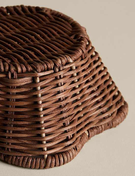 Small Scallop Rattan Trinket Bowl