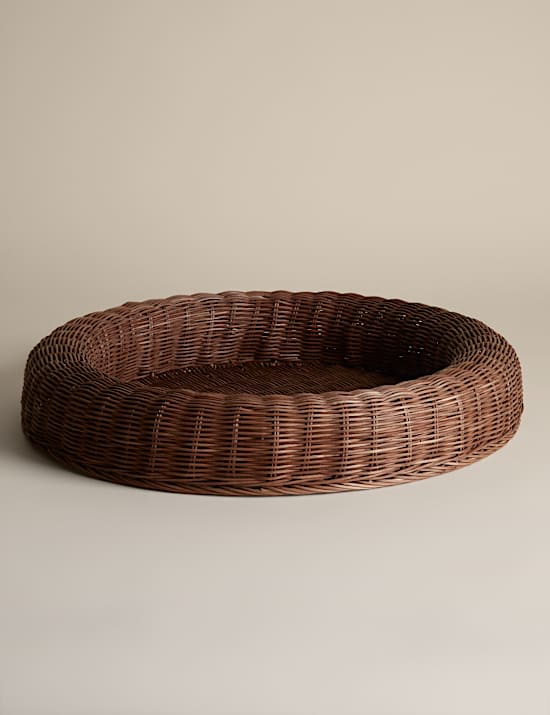 Rattan Large Round Coffee Table Tray