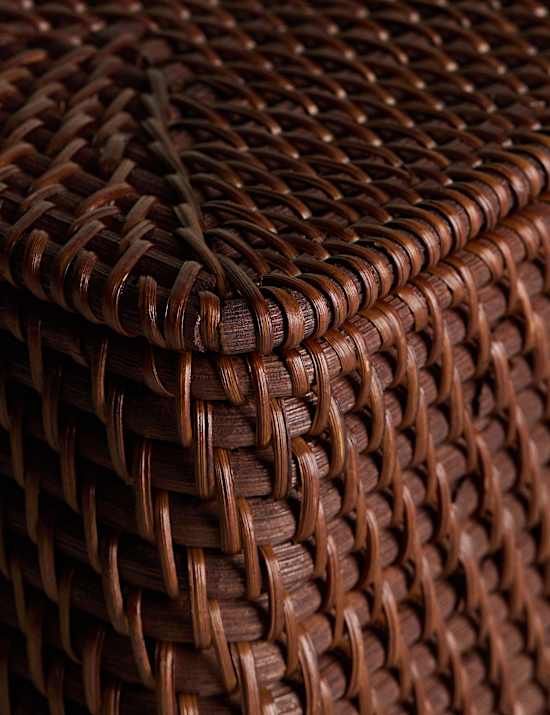 Rechteckige Aufbewahrungsbox aus Rattan