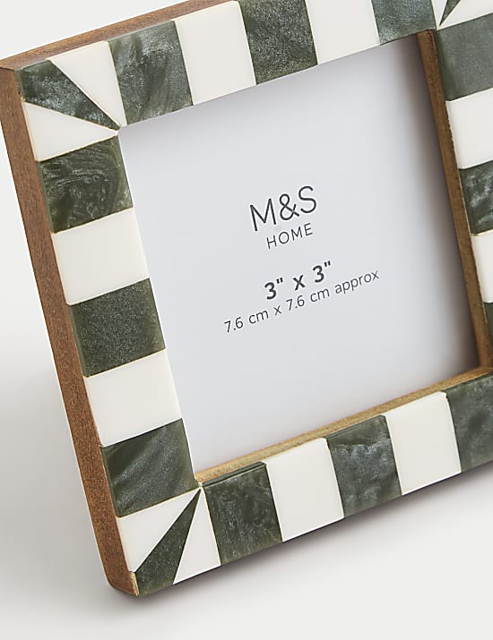 Καρό κορνίζες 8 x 8 cm σε σετ των 3