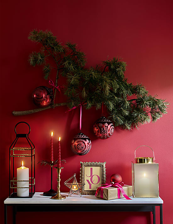 Gold Metal Large Dinner Candle Holder