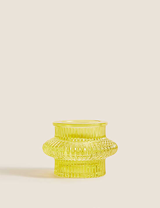 Γυάλινη βάση για ρεσό με αυλακώσεις