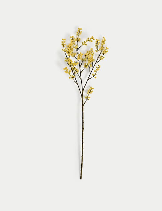 Set of 3 Artificial Mimosa Single Stems