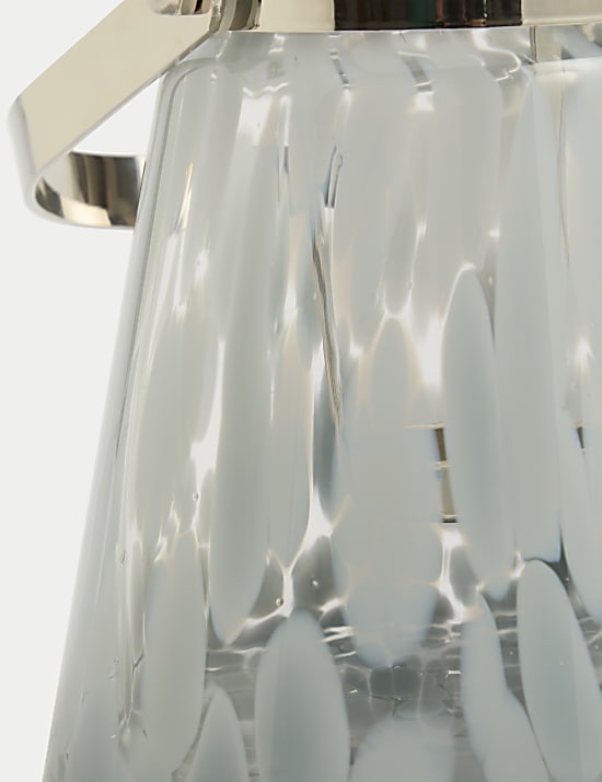 Γυάλινο φανάρι με σχέδιο κονφετί