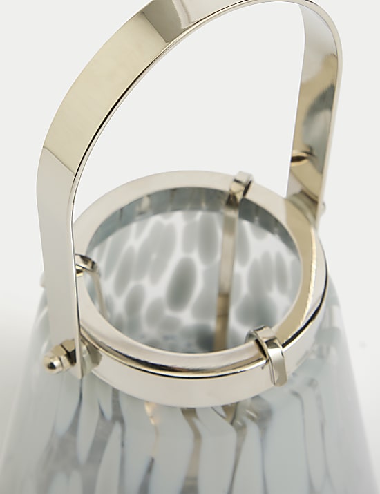 Γυάλινο φανάρι με σχέδιο κονφετί