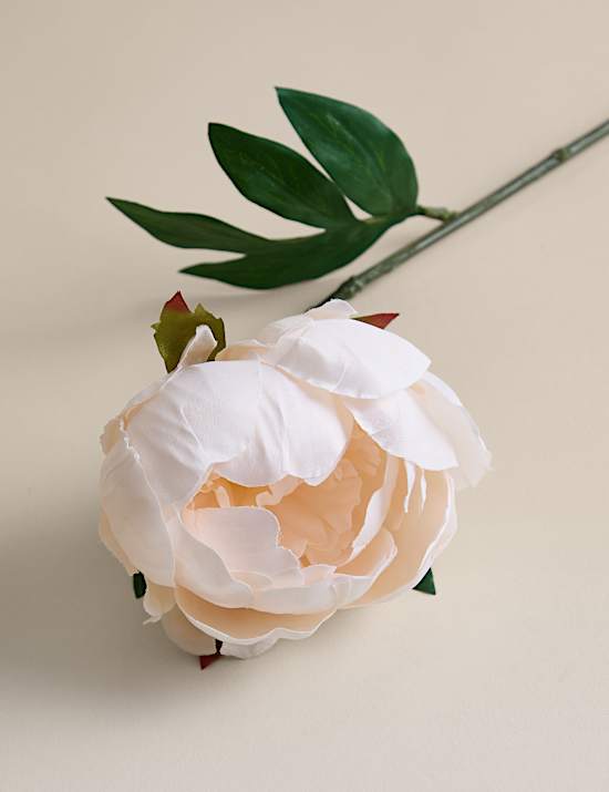 3er-Set künstliche geschlossene Pfingstrosen-Einzelstiele