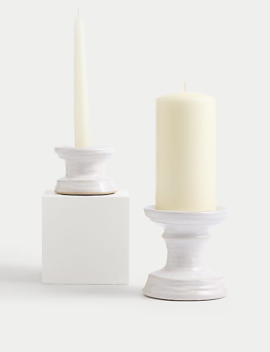 Ceramic Dinner Candle & Tealight Holder