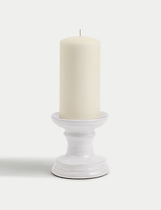 Porte-bougie pilier en céramique