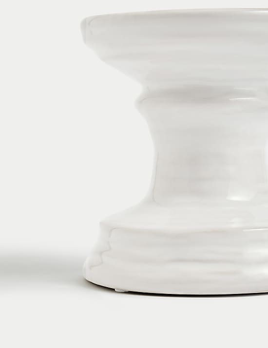 Porte-bougie pilier en céramique