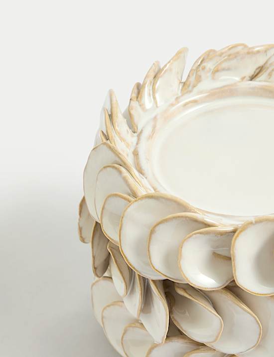 Petal Ceramic Pillar Candle Holder