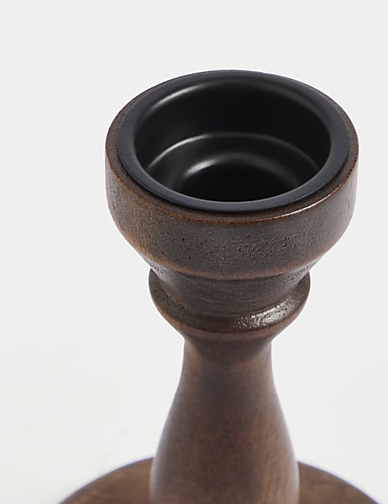 Ξύλινη βάση για κεριά δείπνου & ρεσώ