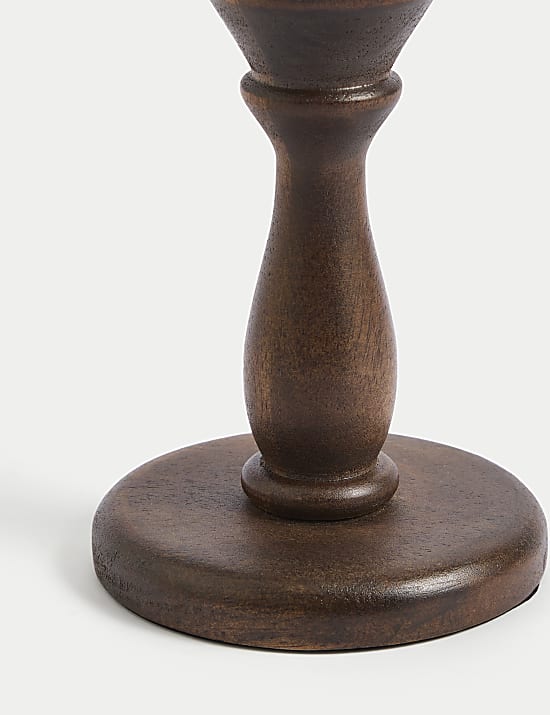 Ξύλινη βάση για κεριά δείπνου & ρεσώ