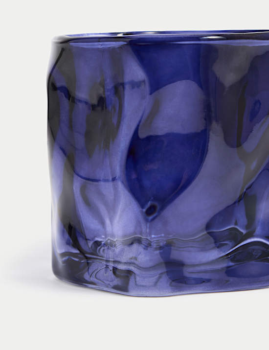 Irregular Glass Candle Holder