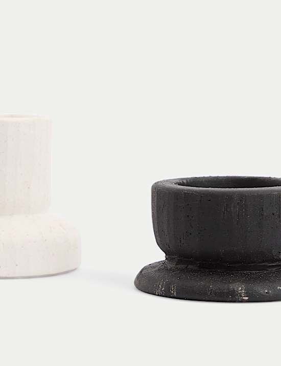 Set of 2 Dinner Candle & Tealight Holders