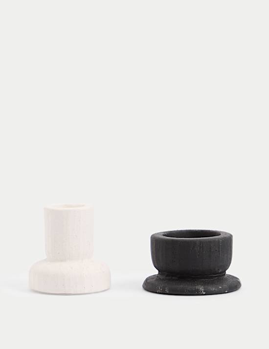 Set of 2 Dinner Candle & Tealight Holders