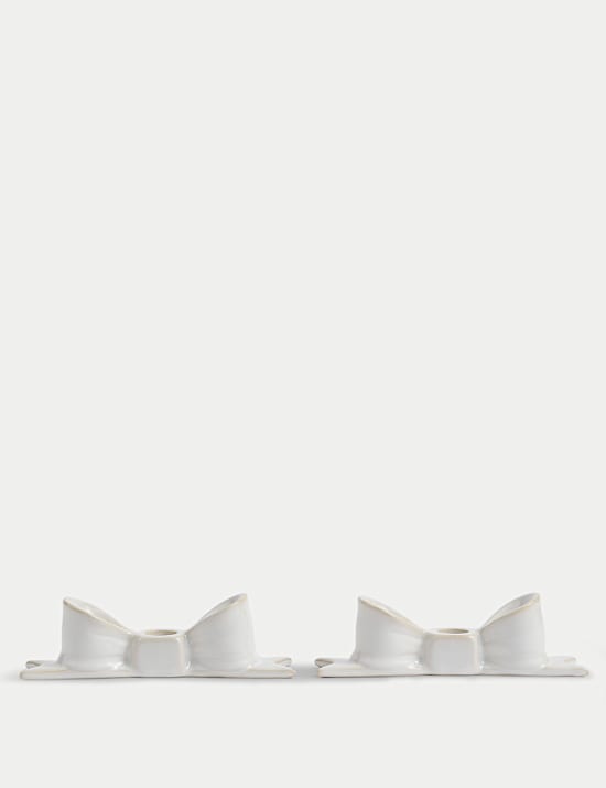 Lot de 2 chandeliers en céramique avec nœud