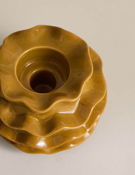 Frill Ceramic Tealight Holder
