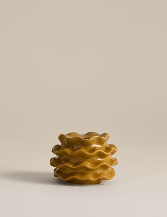 Frill Ceramic Tealight Holder