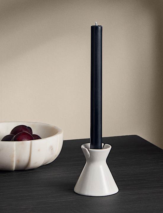 Press Ceramic Dinner Candle Holder