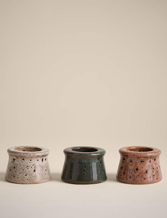 Set of 3 Spot Reactive Tealight Candle Holders