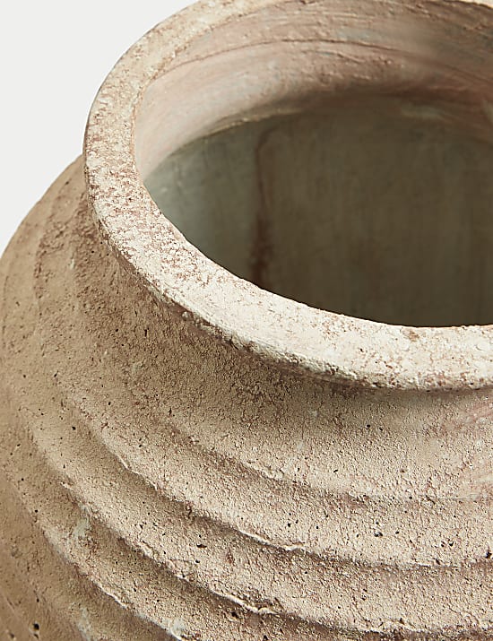 Grote vaas met structuur