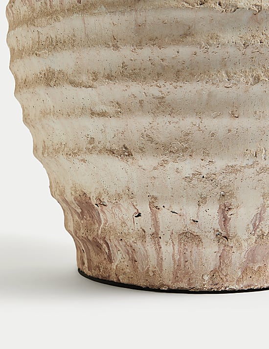 Grote vaas met structuur