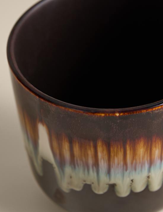 Retro Reactive Glaze Ceramic Planter