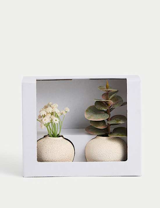 Set of 2 Artificial Plants in Pots