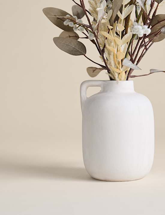 Artificial Dried Arrangement in Ceramic Pot