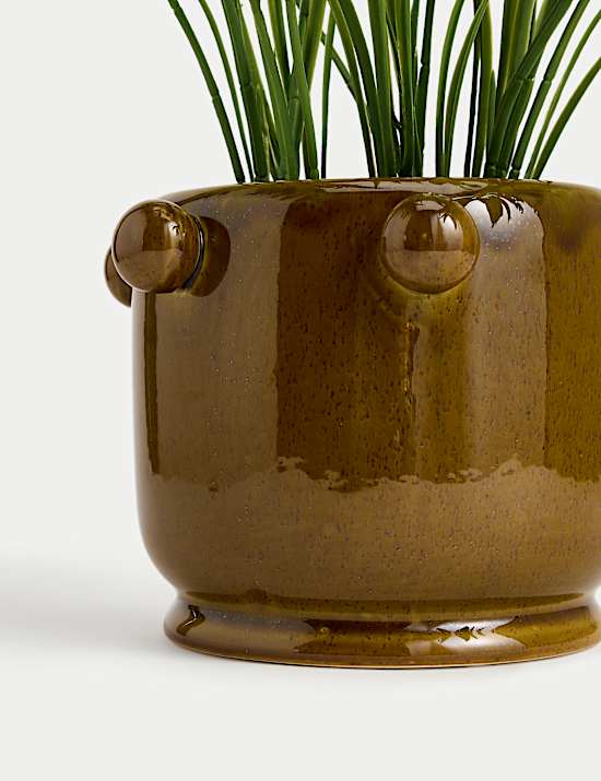 Kunstpalm in keramische pot