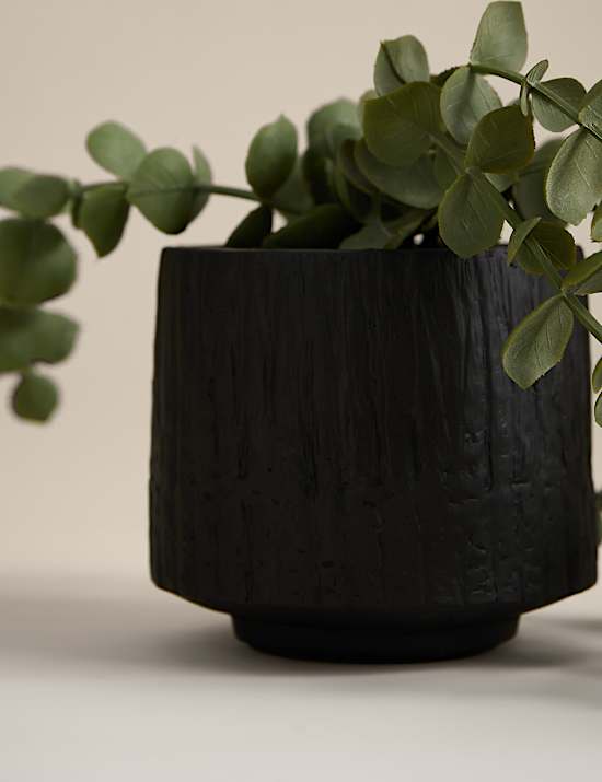 Artificial Trailing Baby Plant in Textured Ceramic Pot