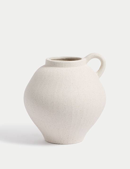 Small Ceramic Shaped Handle Vase
