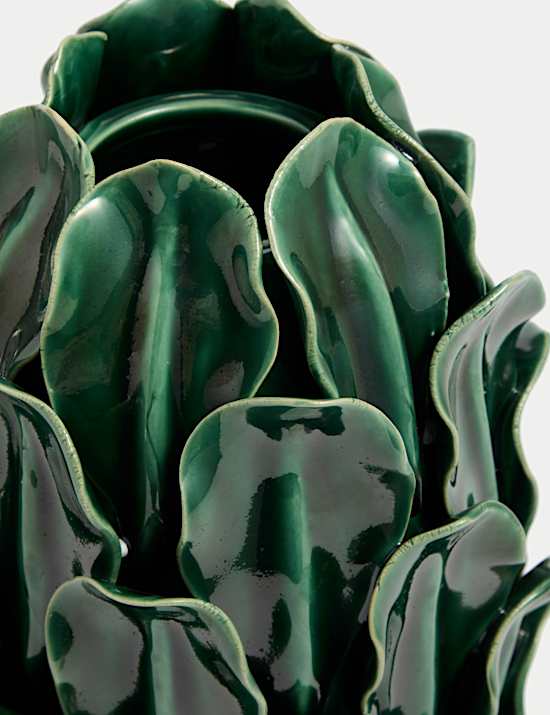 Large Petal Ceramic Vase