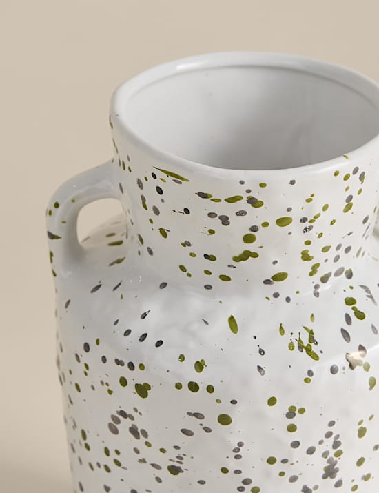 Large Splatter Ceramic Vase