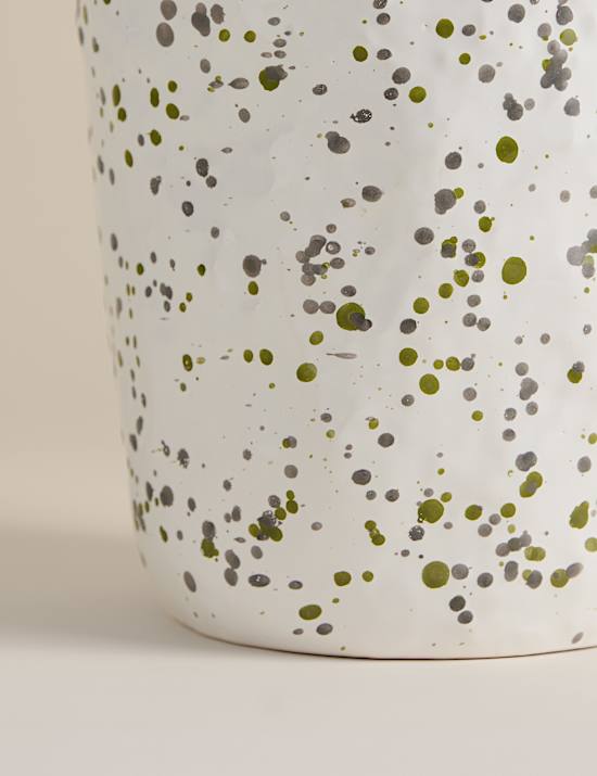 Large Splatter Ceramic Vase
