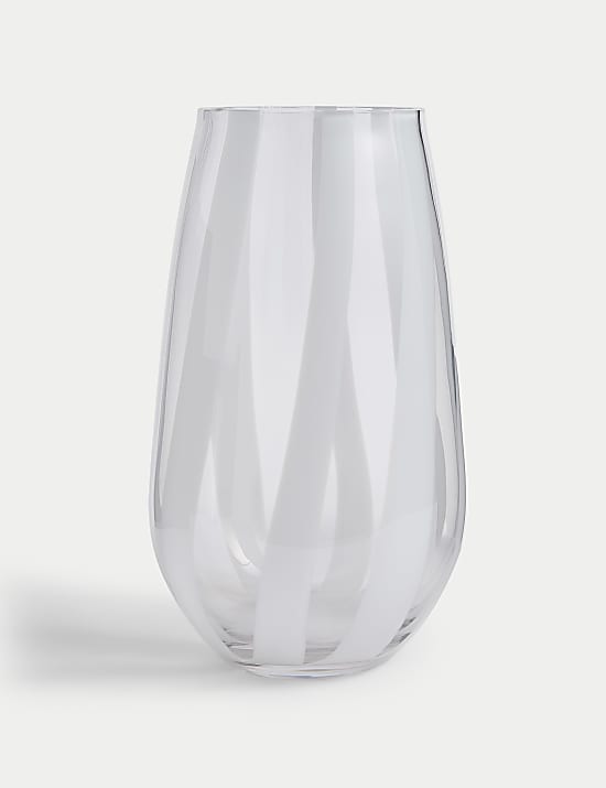 Grand vase à rayures