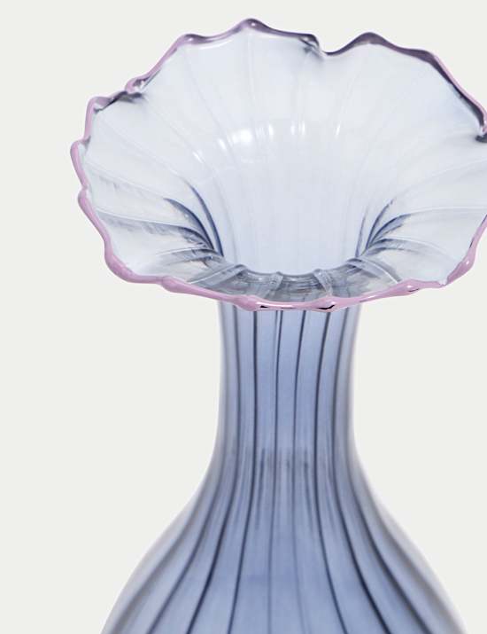Vase en verre haut