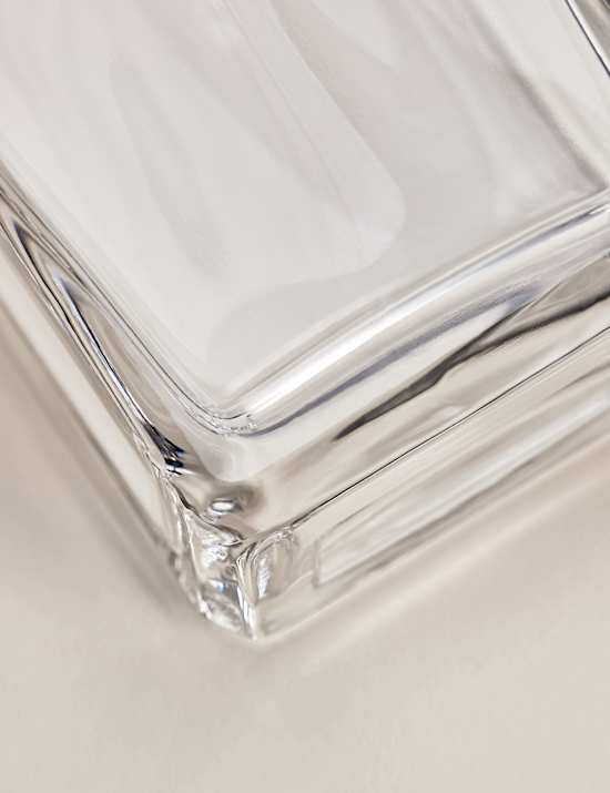 Tall Angular Glass Vase